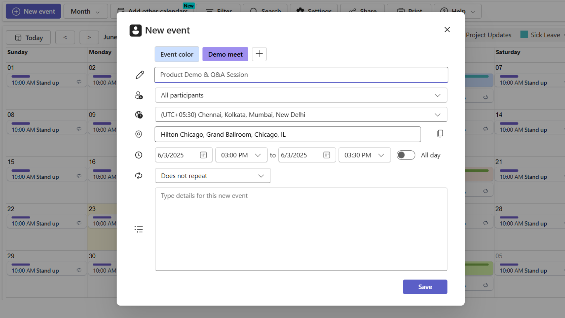 Plan with Year and Quarter views for long-range team visibility